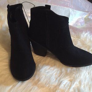 Black Cowboy Booties Sz 10